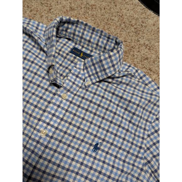Ralph Lauren "BLAKE" collared shirt, L, Blue checkered - Picture 5 of 10